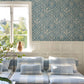 Sandberg Wallpaper Item S10828 pattern name & color Rosa, Blue from the collection Rosa & Friends. 