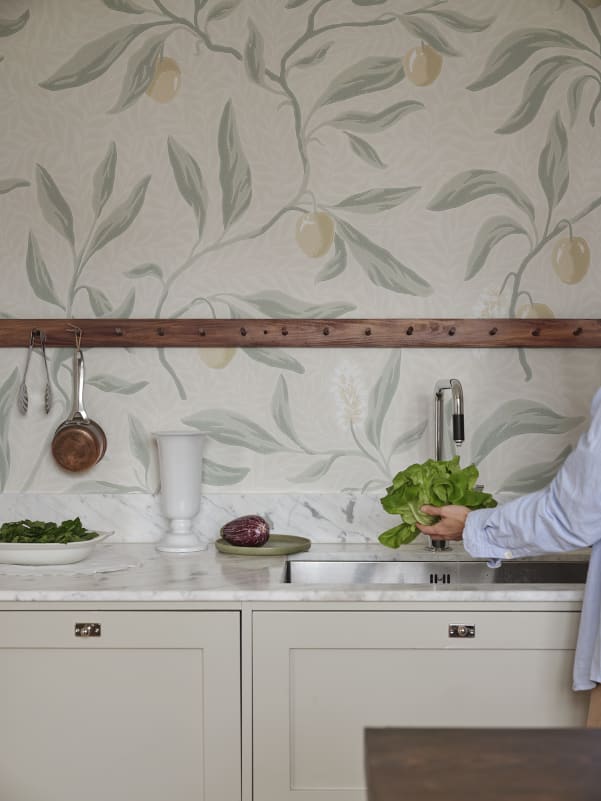 Purchase Sandberg Mural Pattern# S10844 pattern name & color Vinnie Mural, Sage Green. 
