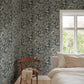 Sandberg Mural Product# S10897 pattern name & color Baccus, Blue from the collection Sandberg Heritage. 