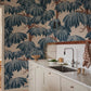 View Sandberg Mural Pattern S10899 pattern name & color Alba Mural, Blue. 
