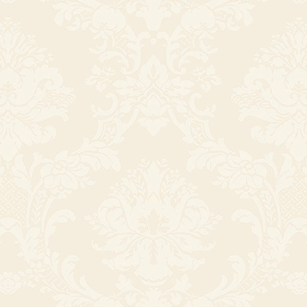Purchase Sb37910 | Simply Silks 4, Beige Damask - Norwall Wallpaper