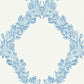 Purchase SCS6049 NuWallpaper Wallpaper, Sky Blue Wreath Peel & Stick - Scalamandre NuWallpaper