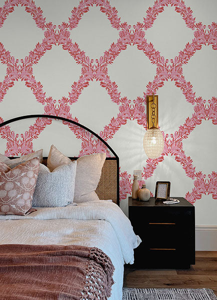 Purchase SCS6050 NuWallpaper Wallpaper, Valentino Wreath Peel & Stick - Scalamandre NuWallpaper12