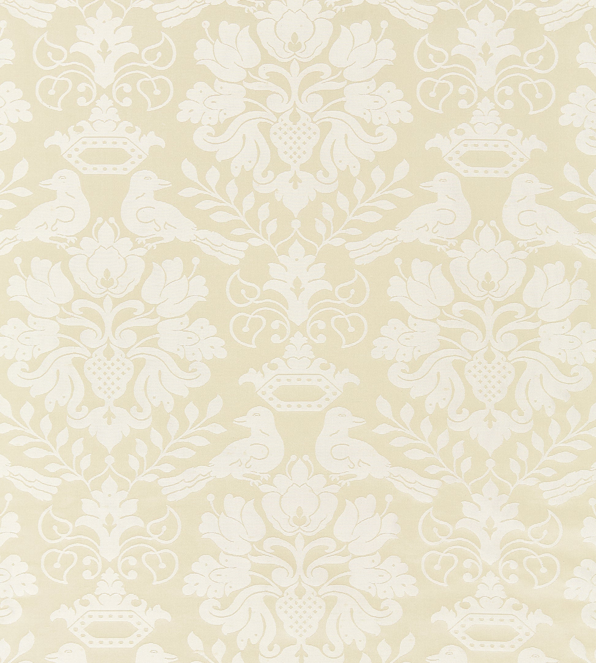 Purchase Scalamandre Fabric Pattern# SC 00011098MM, Love Bird Creme 1