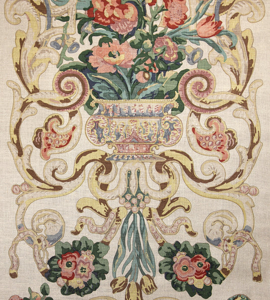 Purchase Scalamandre Fabric Item SC 000116136M, Baroque Floral Canvas Multicolor 1