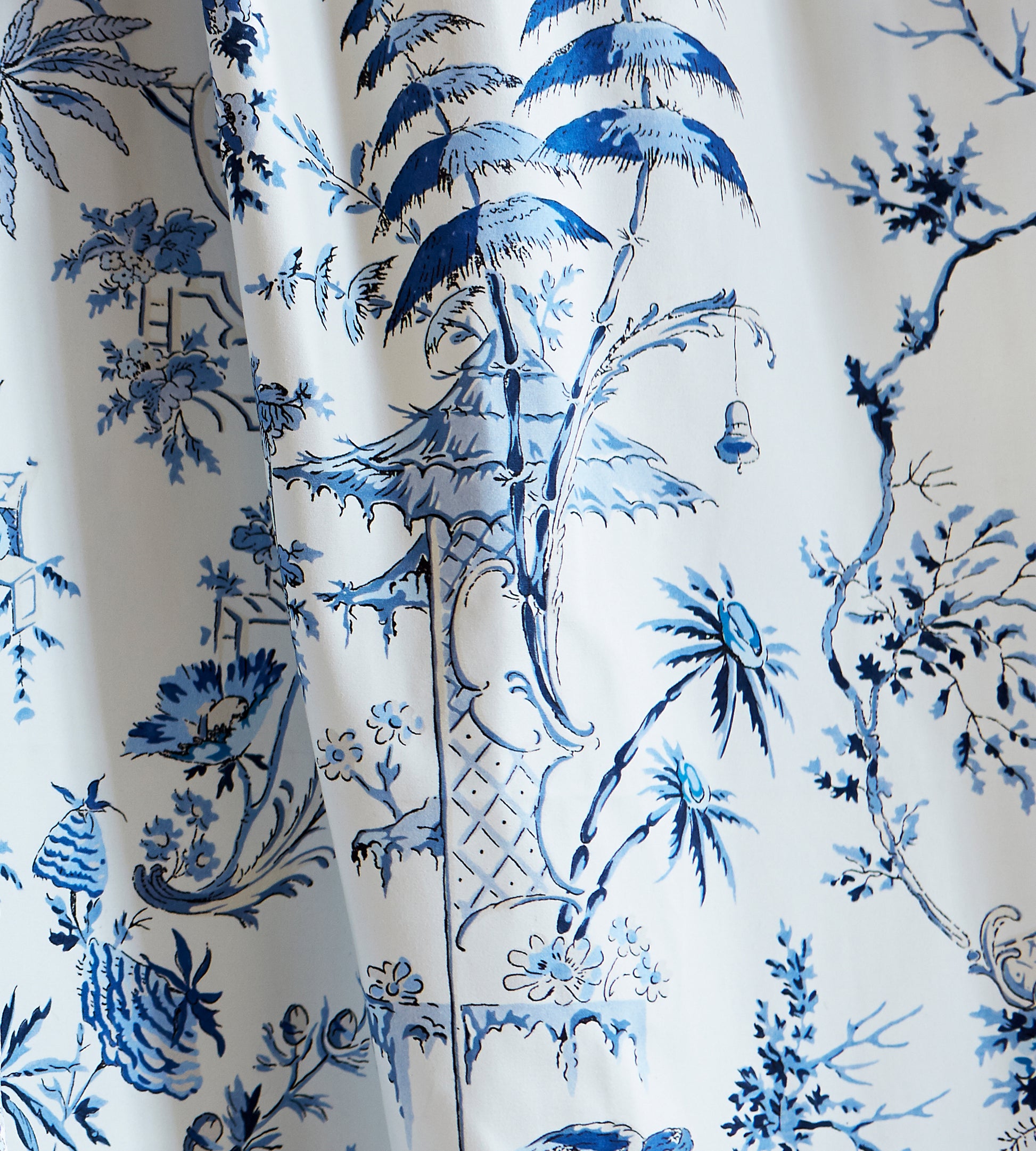Purchase Scalamandre Fabric Item# SC 000116552, Nanjing China Blue 2