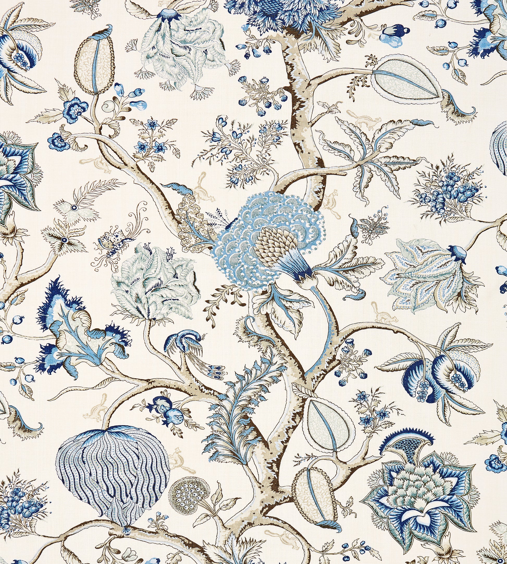 Purchase Scalamandre Fabric Item SC 000116556, Pondicherry Linen Print Delft 1