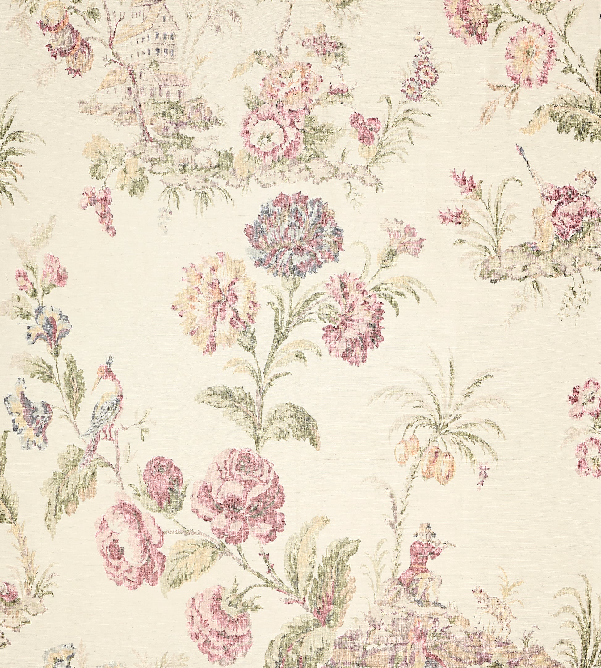 Purchase Scalamandre Fabric Item# SC 000116585, Somerset Silk Warp Print Bloom 1