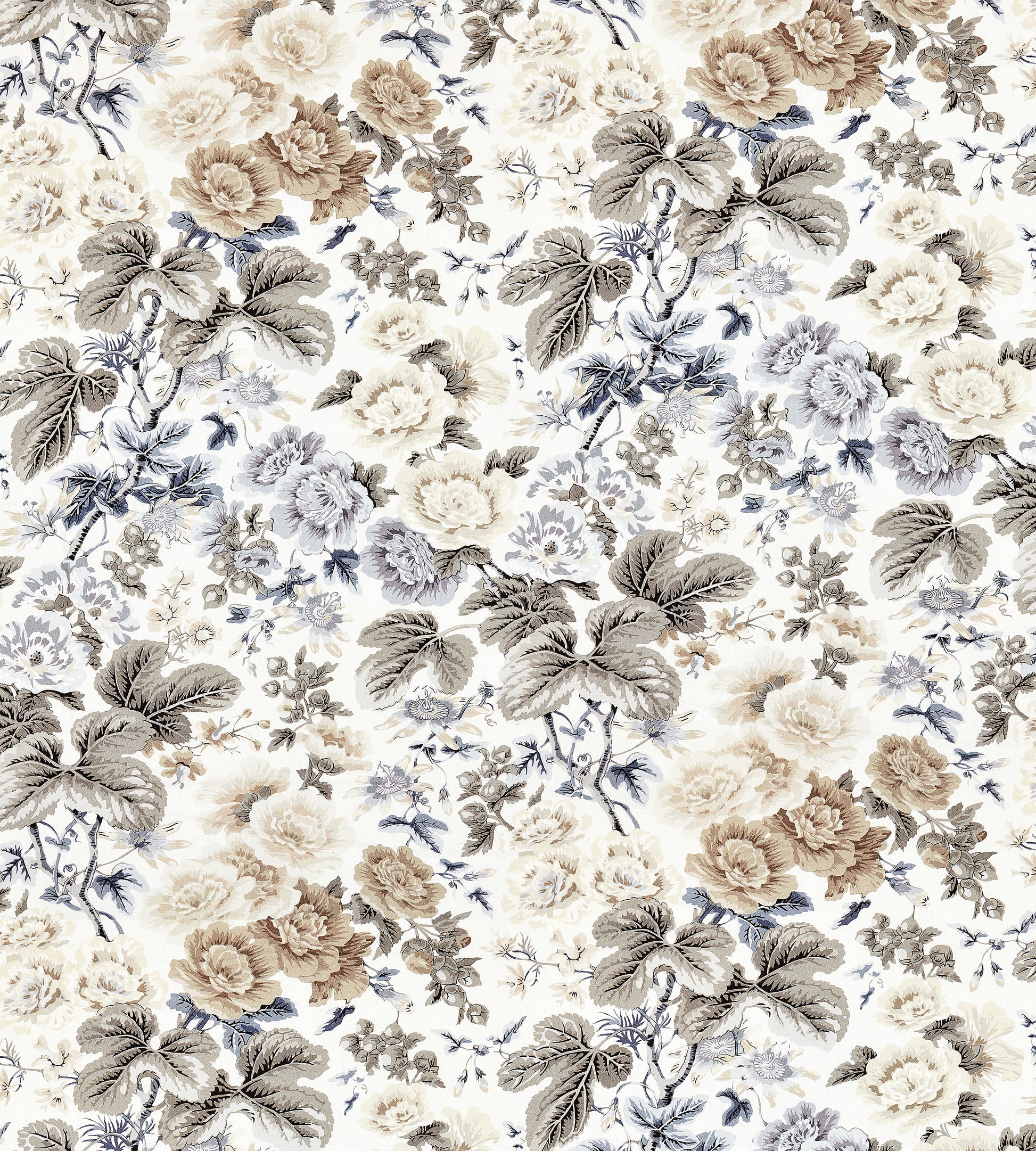 Purchase Scalamandre Fabric Pattern# SC 000116595, Highgrove Linen Print Winter Sky 4