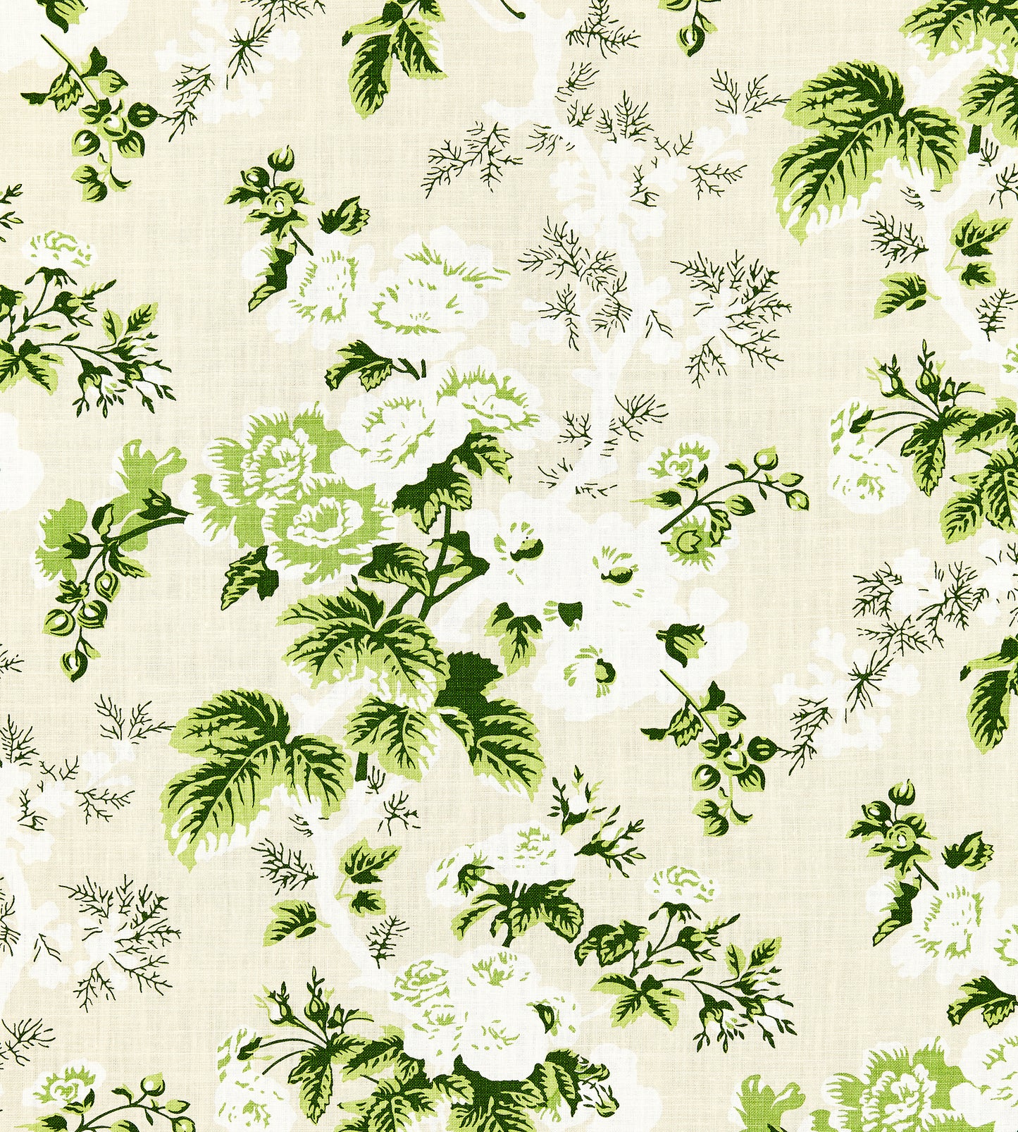 Purchase Scalamandre Fabric Pattern# SC 000116602, Ascot Linen Print Verdure 1