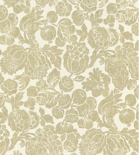 Purchase Scalamandre Fabric Pattern number SC 000116606, Elsa Linen Print Burnished Gold 1