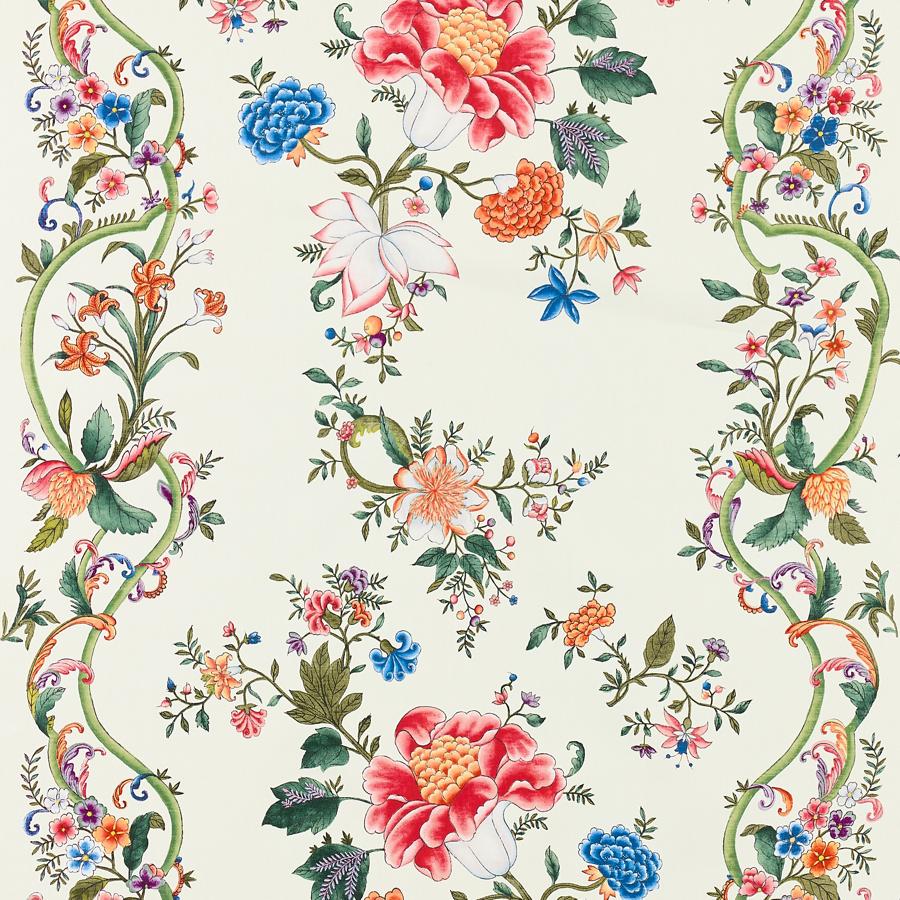 Purchase Scalamandre Fabric Pattern number SC 000116648, Camellia Trellis Cream Multi 1