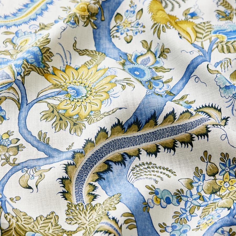 Purchase Scalamandre Fabric SKU SC 000116649, Metropolitan Palampore Print Sky And Sunlight 1