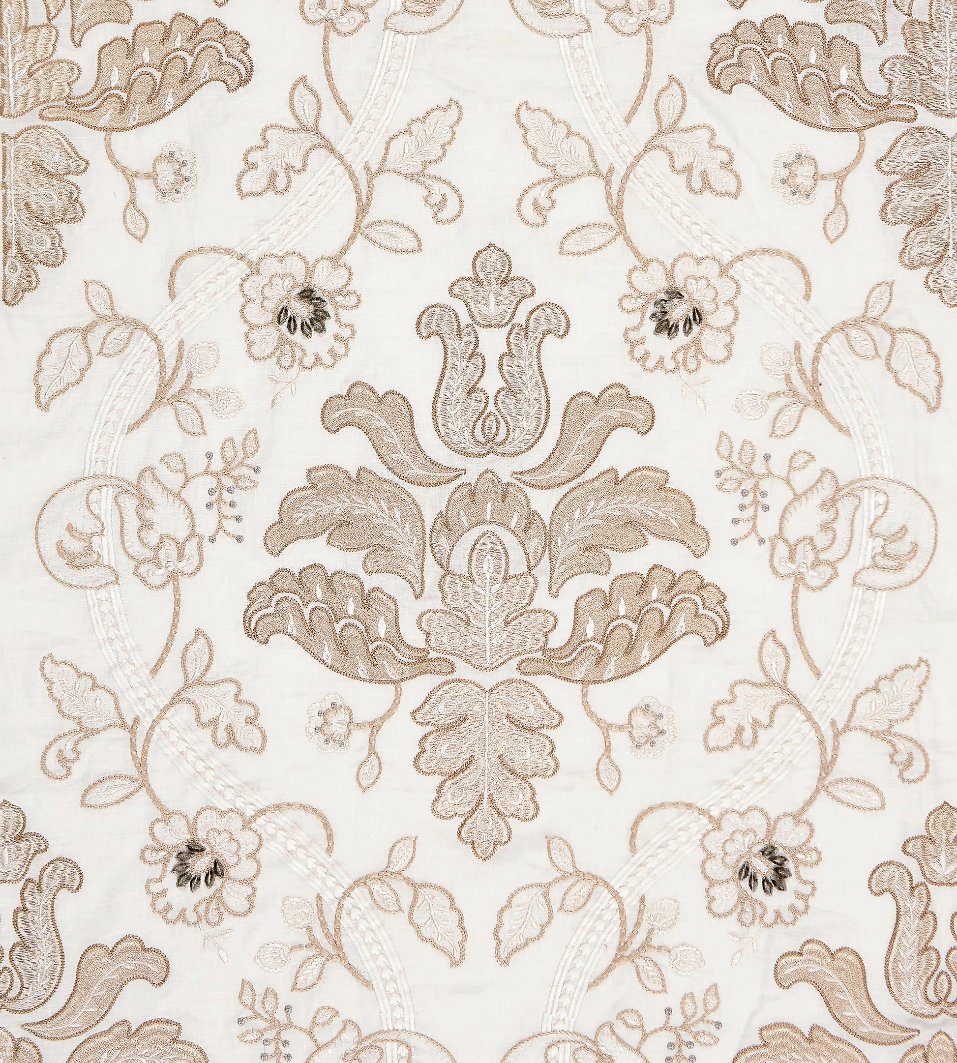 Purchase Scalamandre Fabric SKU# SC 000127033, Isabella Embroidery Champagne 1