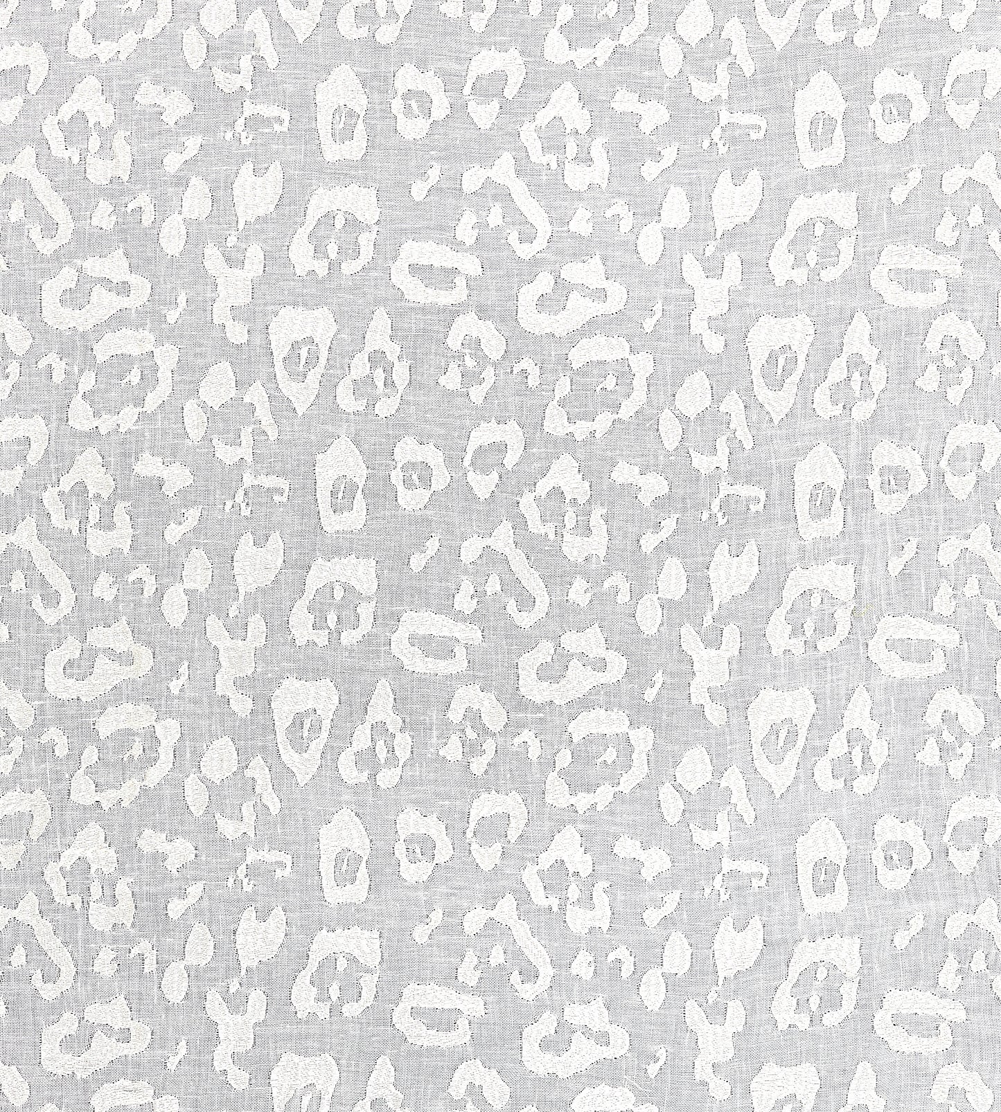 Purchase Scalamandre Fabric Pattern number SC 000127054, Leopard Linen Sheer Ivory 1