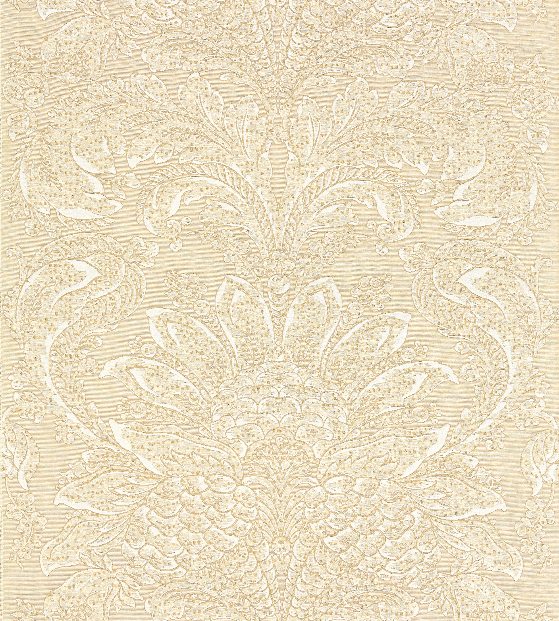 Purchase Scalamandre Fabric Pattern number SC 000127081, Carlotta Damask Bisque 1