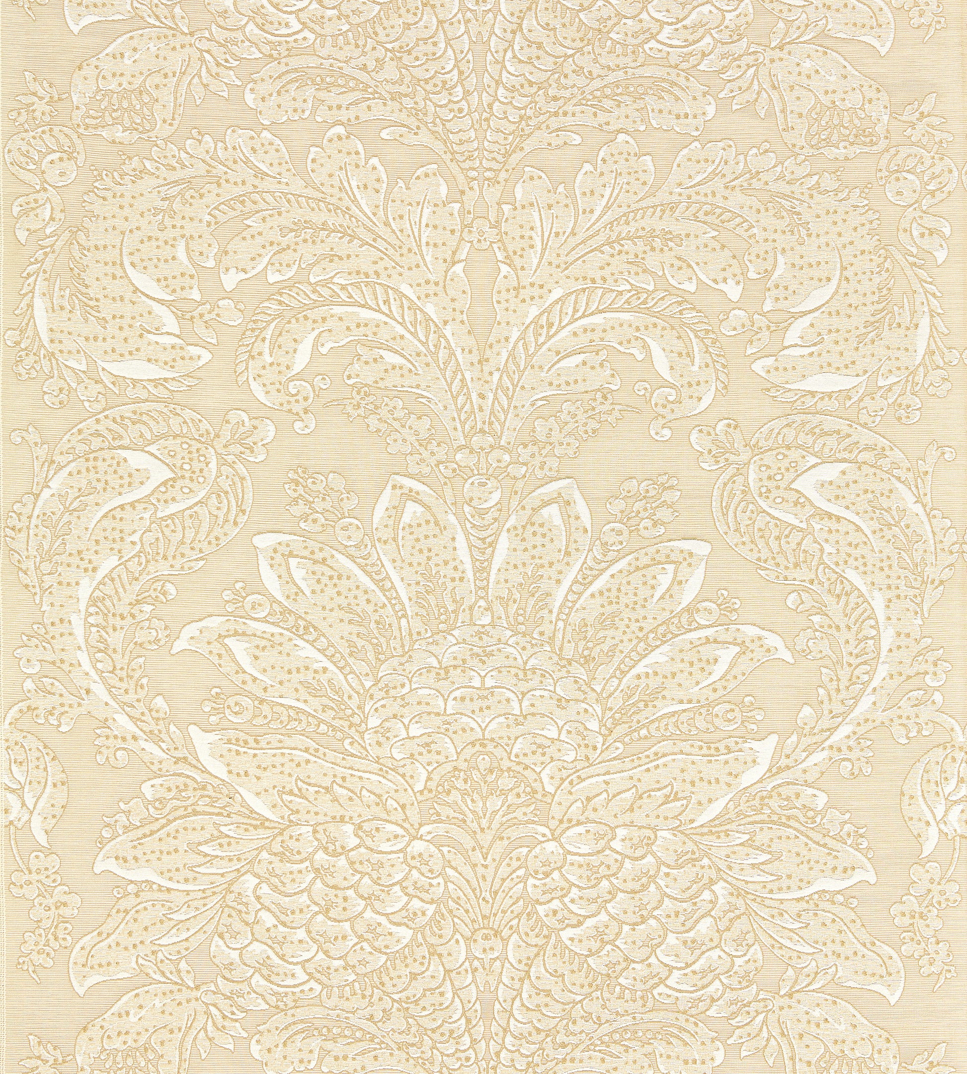 Purchase Scalamandre Fabric Pattern number SC 000127081, Carlotta Damask Bisque 1