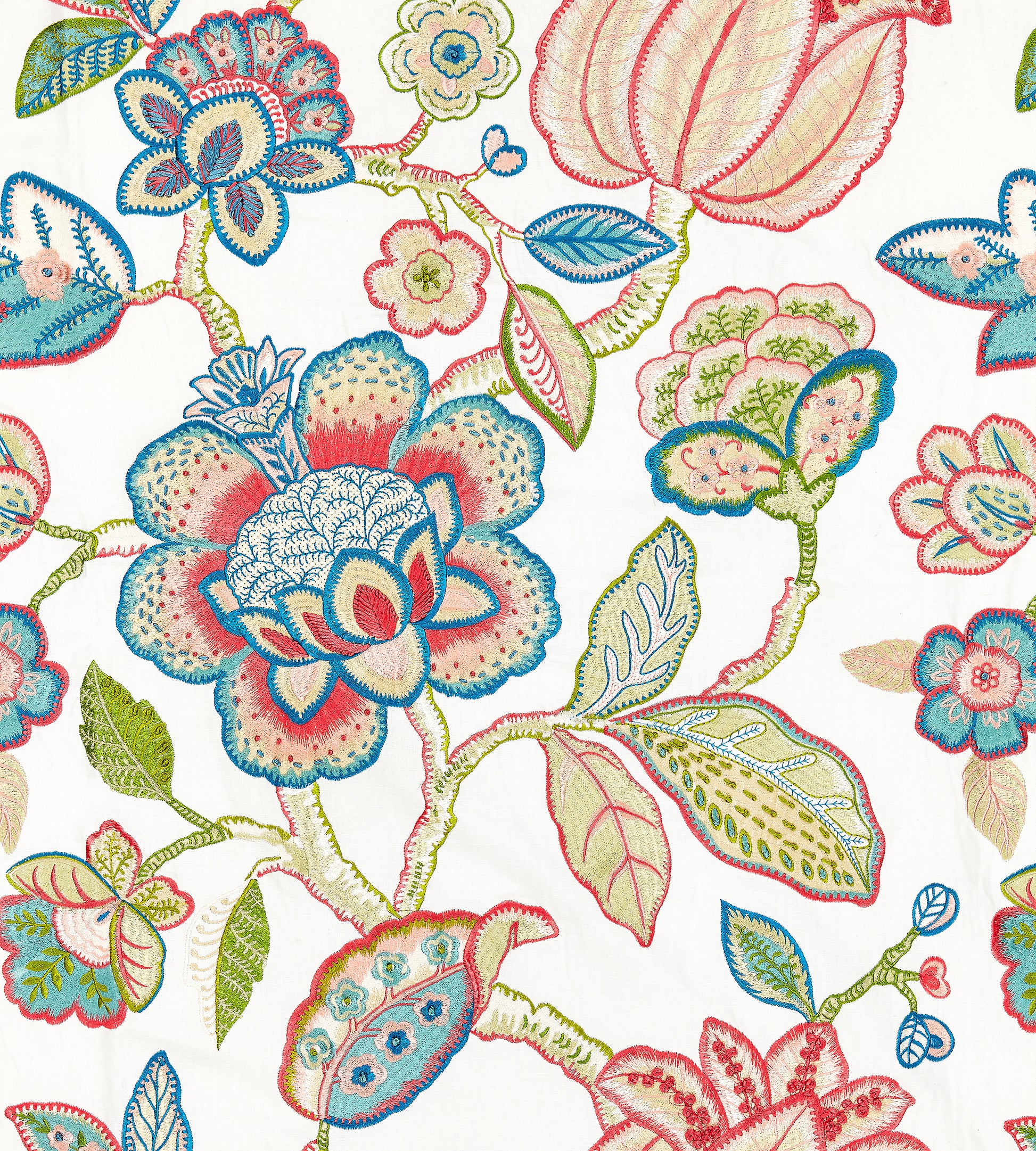 Purchase Scalamandre Fabric Product SC 000127126, Coromandel Embroidery Bloom 1