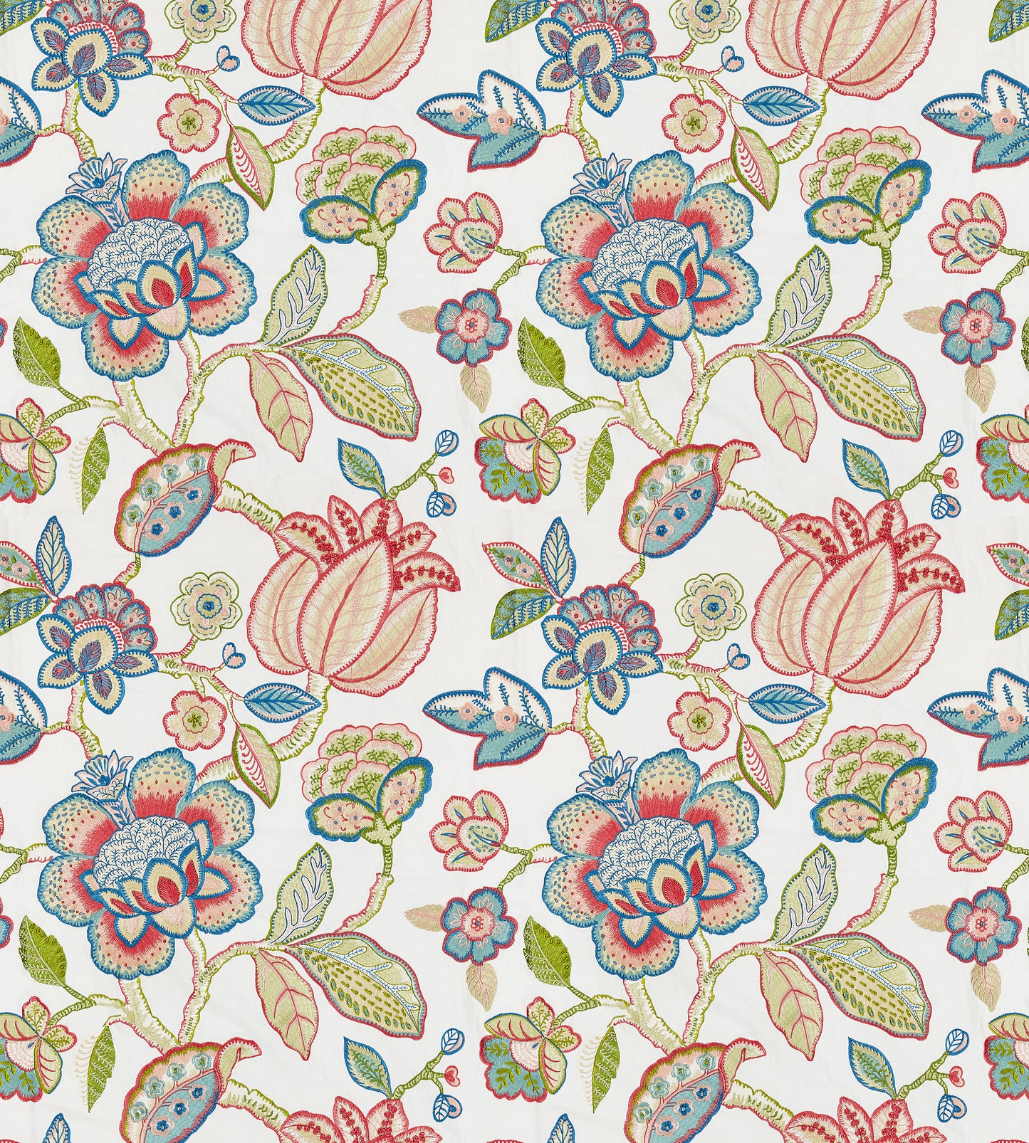 Purchase Scalamandre Fabric Product SC 000127126, Coromandel Embroidery Bloom 4