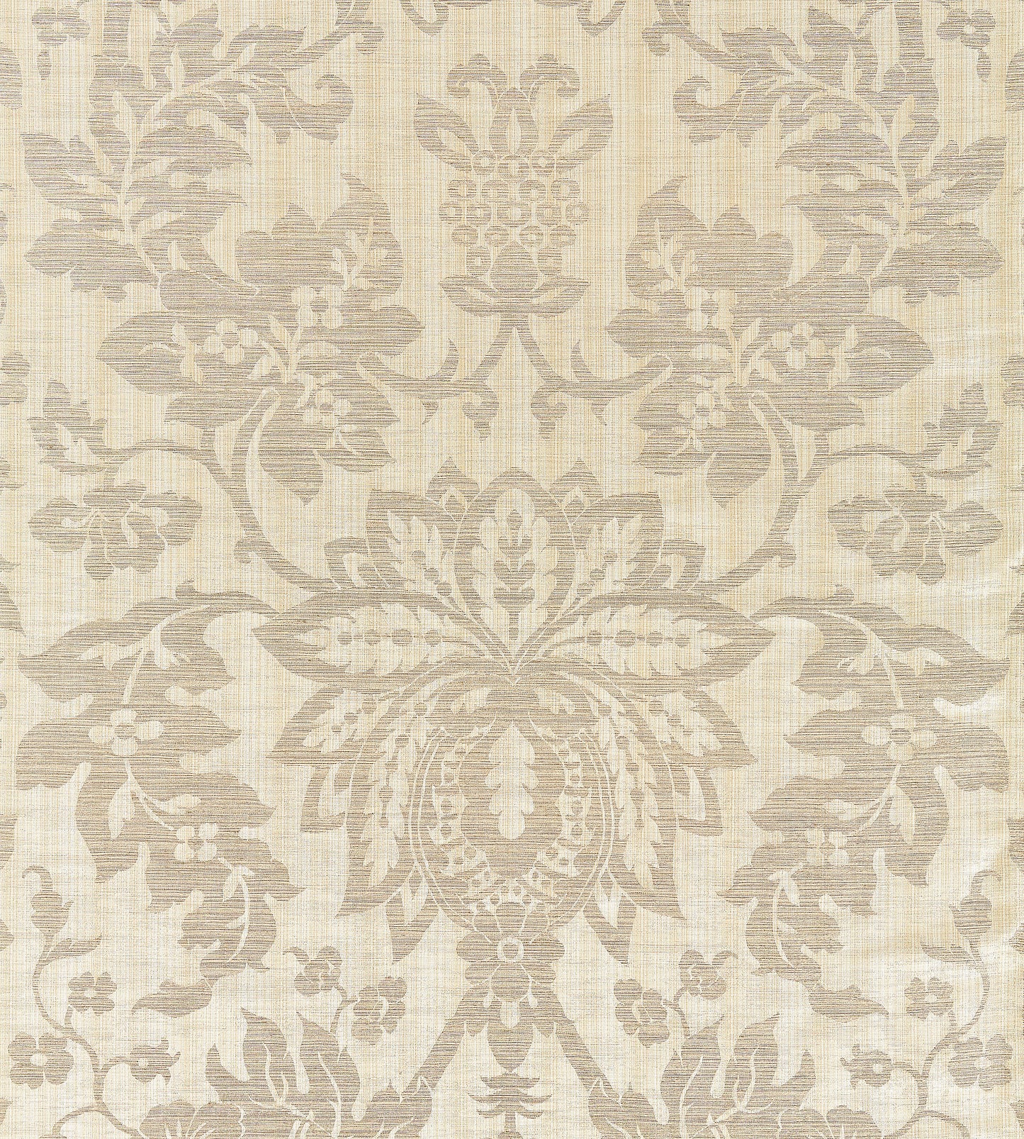 Purchase Scalamandre Fabric Pattern number SC 000127136, Metalline Damask Champagne 1