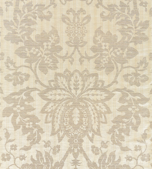 Purchase Scalamandre Fabric Pattern number SC 000127136, Metalline Damask Champagne 1