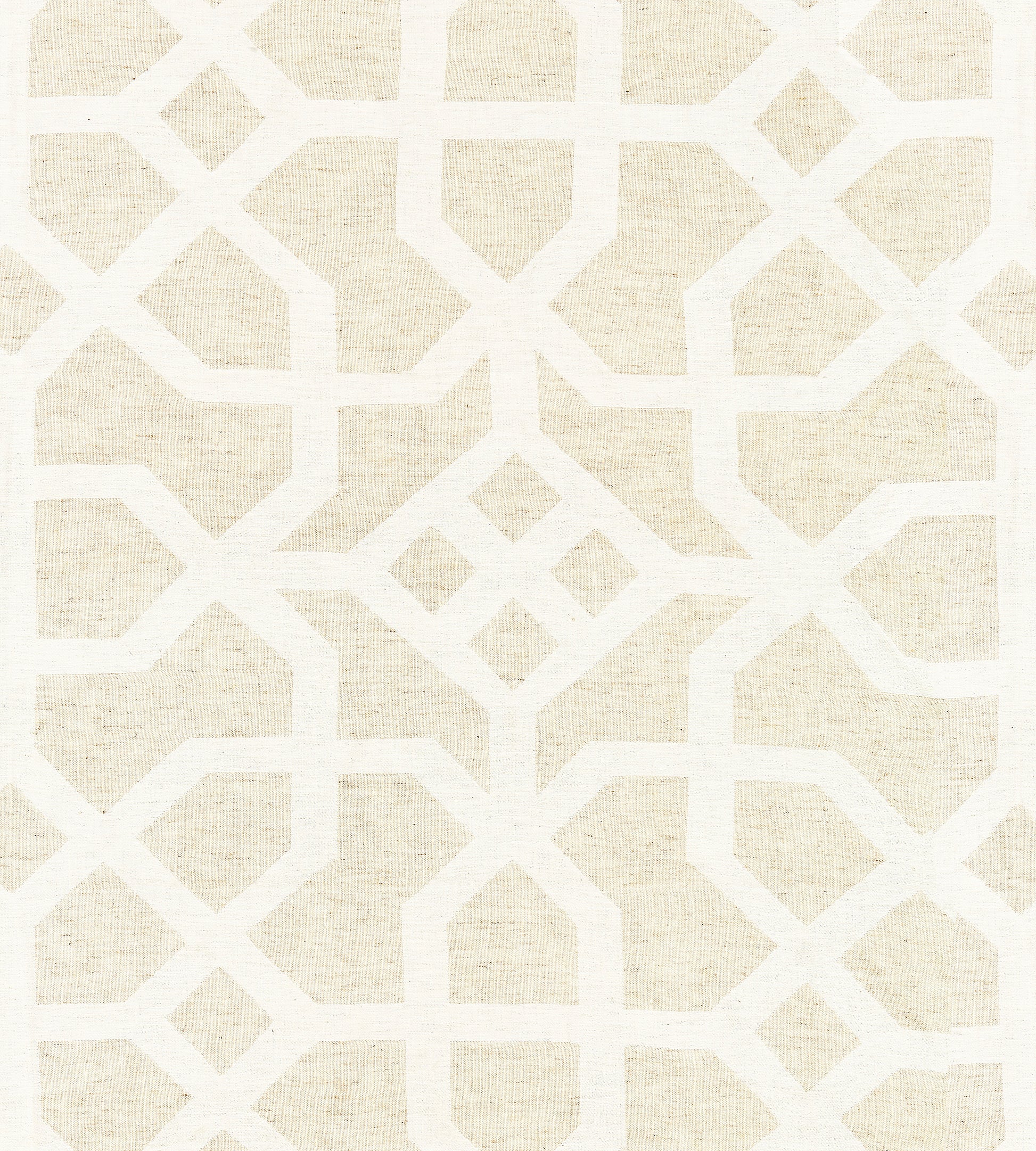 Purchase Scalamandre Fabric Item# SC 000127149, Linen Lattice Natural & Ivory 1