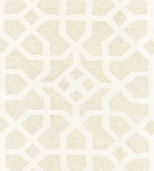 Purchase Scalamandre Fabric Item# SC 000127149, Linen Lattice Natural & Ivory 1