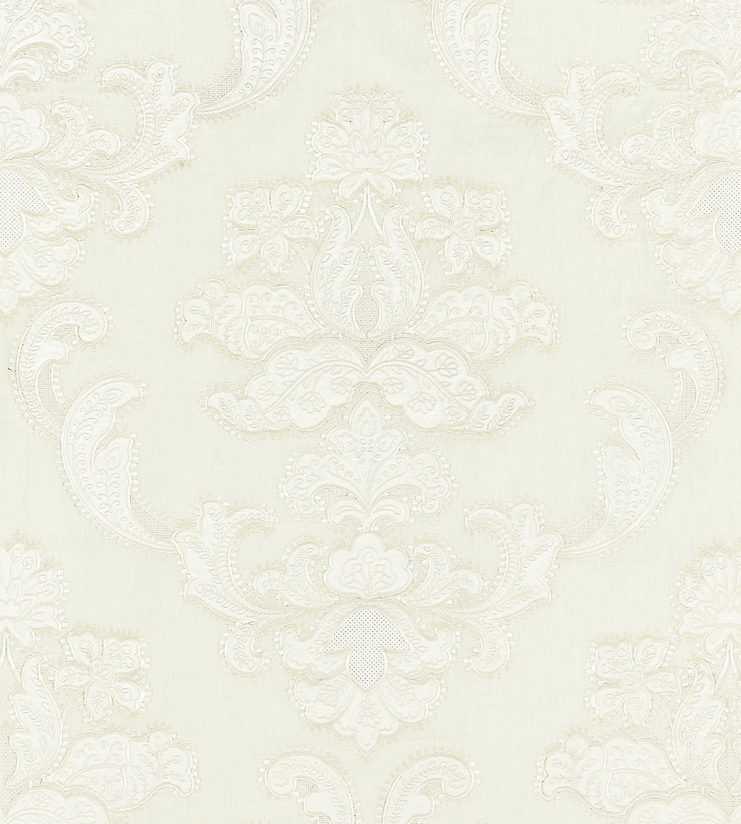 Purchase Scalamandre Fabric Pattern number SC 000127160, Cornelia Damask Embroidery Ivory 1