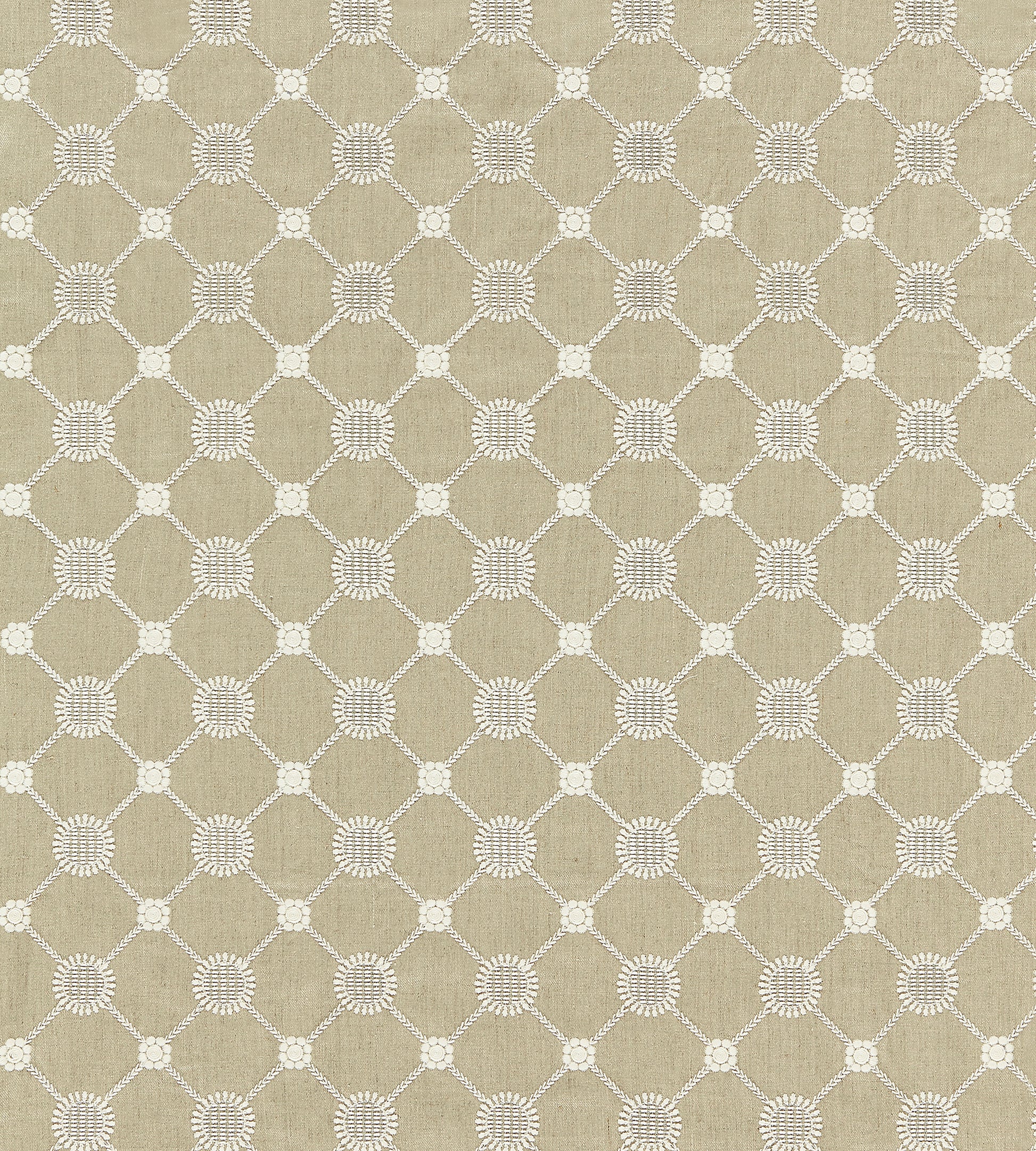 Purchase Scalamandre Fabric Item SC 000127161, Gustavian Diamond Flax 1