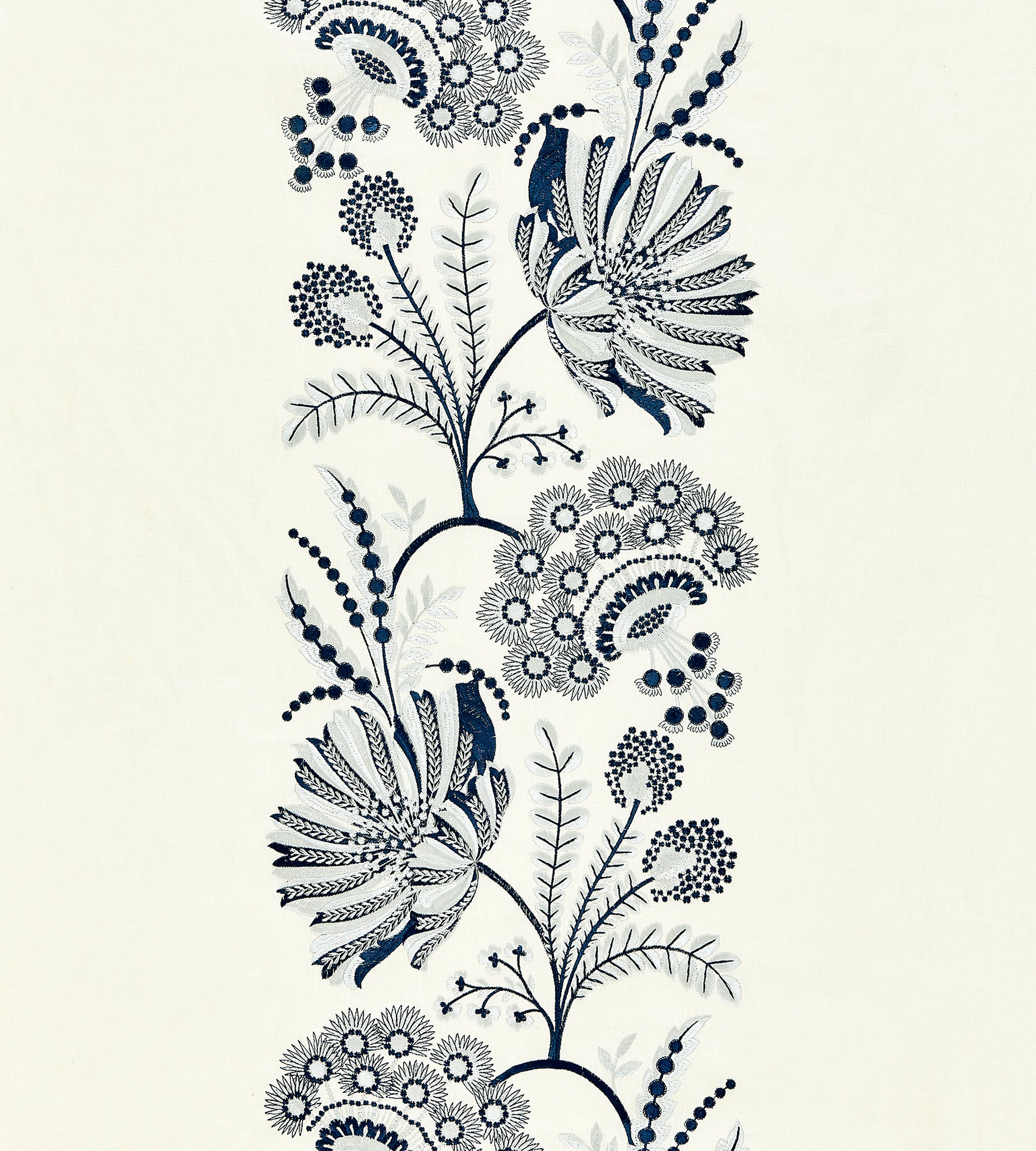 Purchase Scalamandre Fabric Product# SC 000127162, Annelise Embroidery Porcelain 1