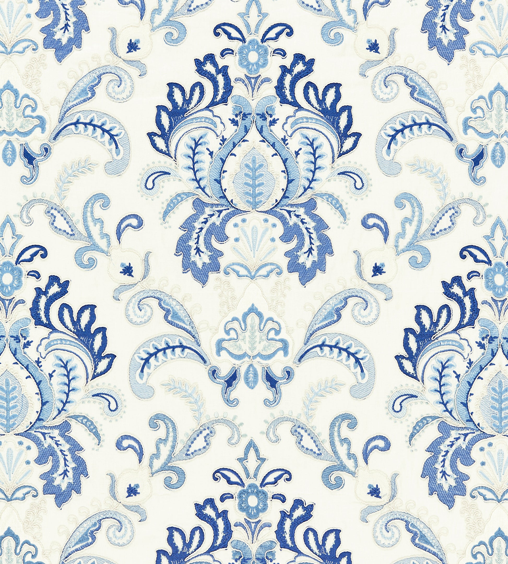 Purchase Scalamandre Fabric Item SC 000127164, Ava Damask Embroidery Porcelain 1