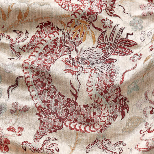 Purchase Scalamandre Fabric Pattern# SC 000127327, Dragon Tableau Winter Rose 1