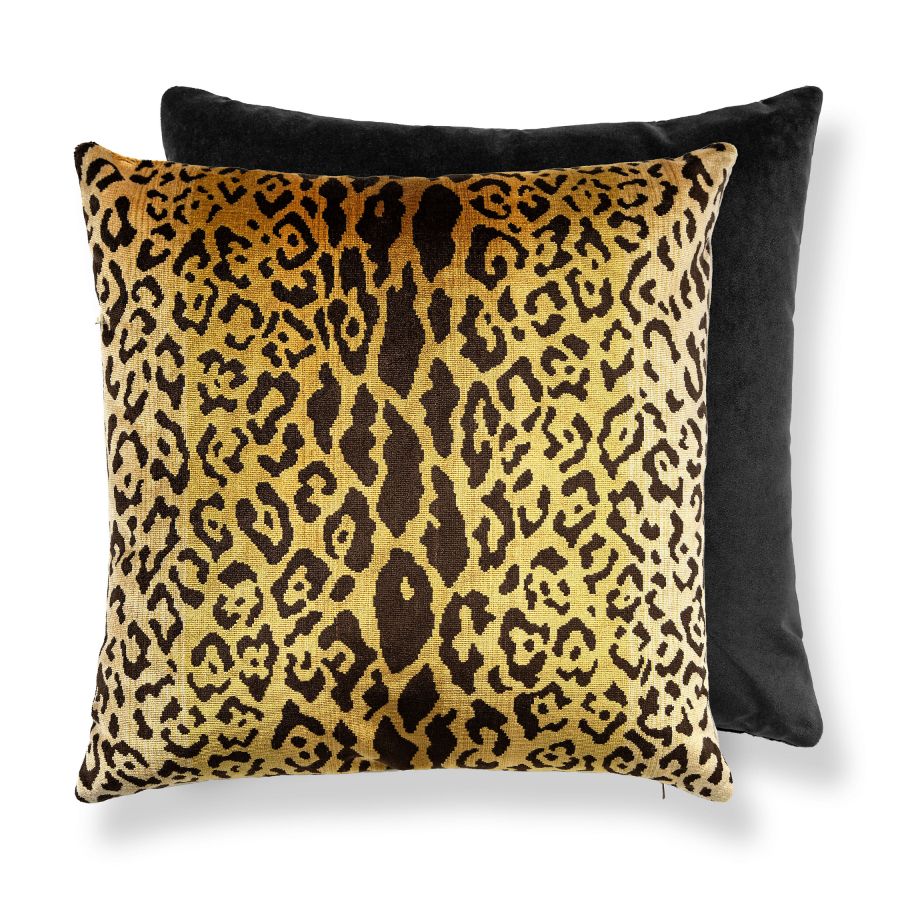 Purchase SCALEOPPILL0001 Leopardo / Velvet, Gold & Black / Black - Scalamandre Pillows