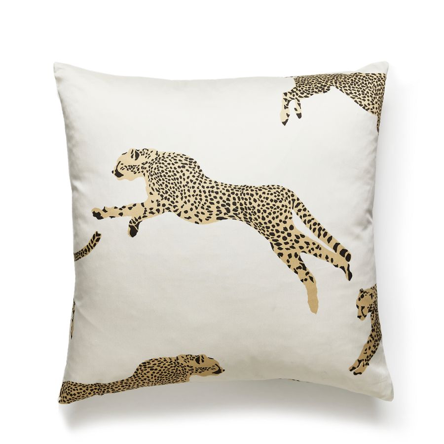 Purchase SCCHEETPILL0001 Leaping Cheetah, Dune - Scalamandre Pillows