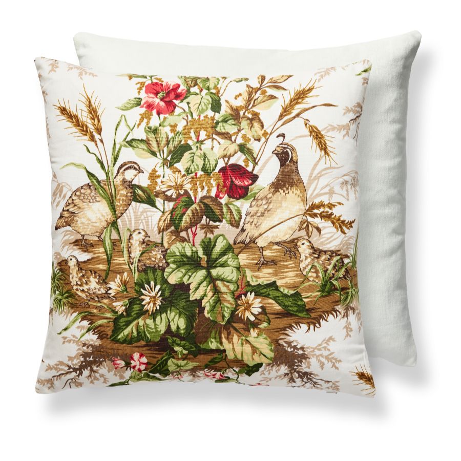 Purchase SCEDWINPILL0001 Edwin'S Covey, Multi On White - Scalamandre Pillows