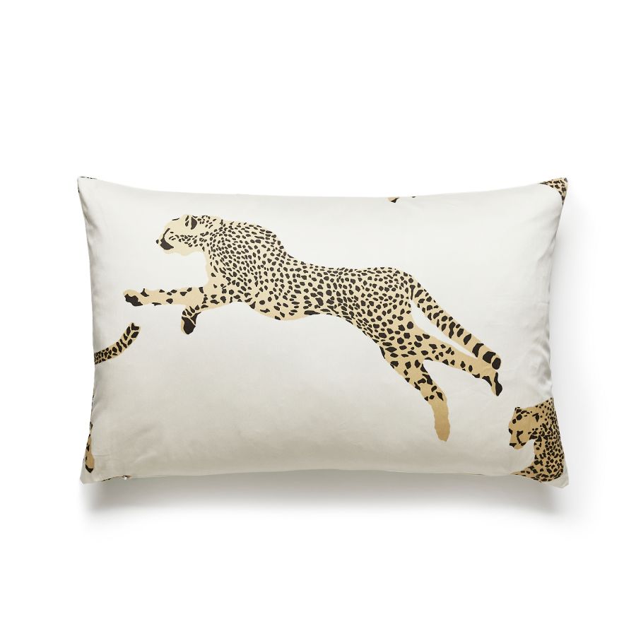 Purchase SCLCHEETPIL0001 Leaping Cheetah, Dune - Scalamandre Pillows