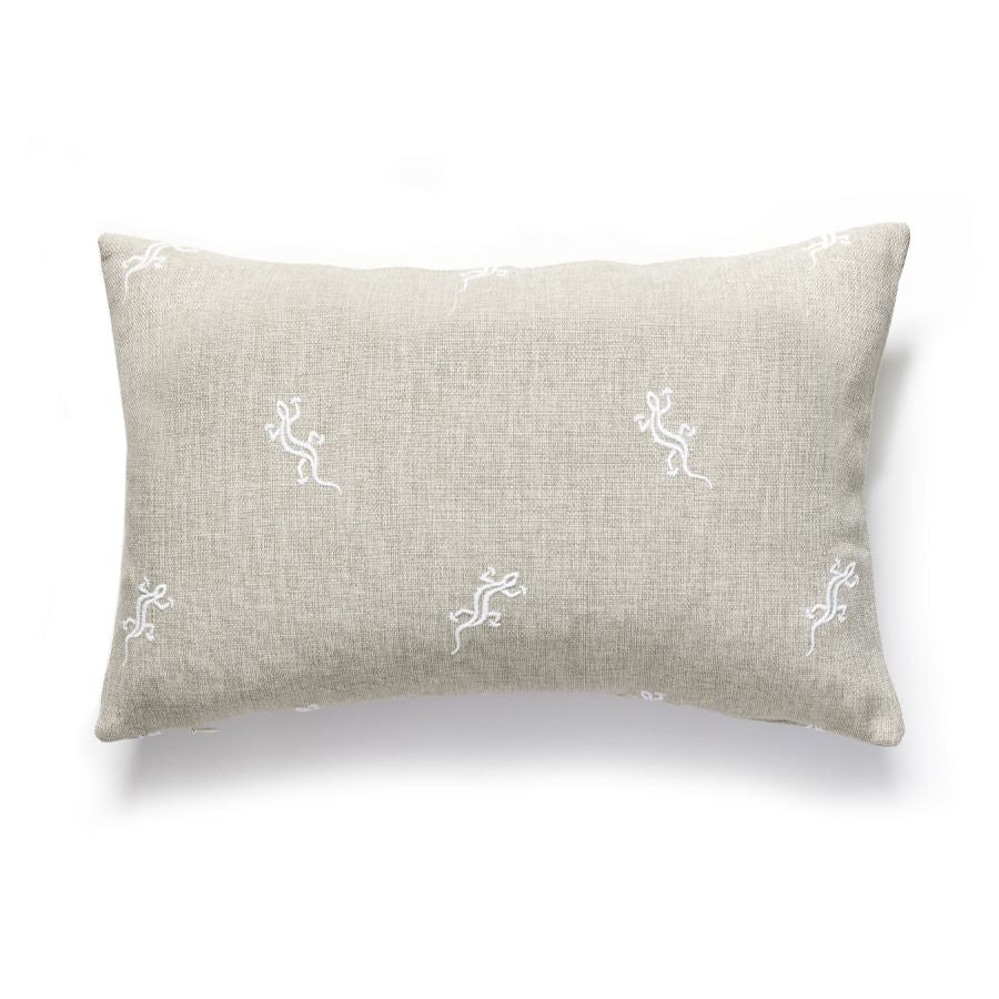 Purchase SCLGECKPILL0001 Gecko Outdoor, Limestone - Scalamandre Pillows