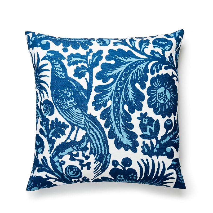 Purchase SCSPOLPILL0001 Spoleto Outdoor, Light & Dark Blue On White - Scalamandre Pillows