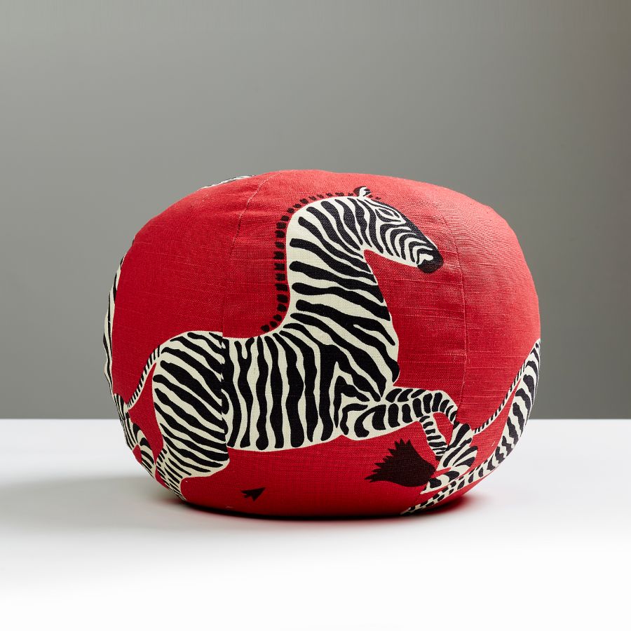 Purchase SCSZEBRAPIL0001 Zebras, Masai Red - Scalamandre Pillows