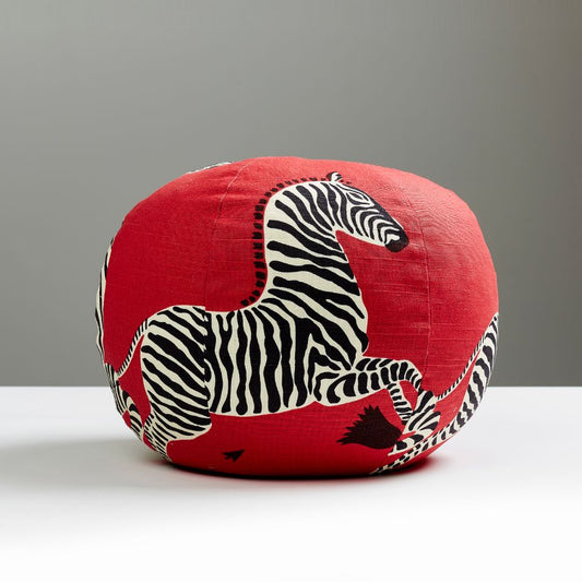 Purchase SCSZEBRAPIL0001 Zebras, Masai Red - Scalamandre Pillows