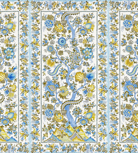Purchase Scalamandre Wallpaper Pattern SC 0001WP88567 pattern name  Metropolitan Palampore - Mural color name Sky And Sunlight. 