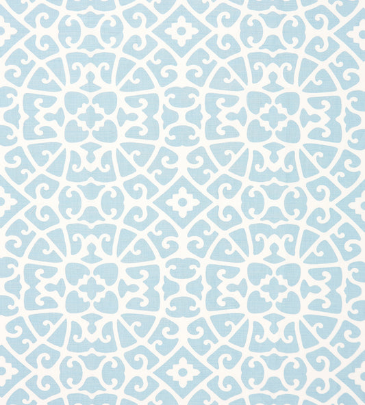 Purchase Scalamandre Fabric Pattern SC 000216559, Anshun Lattice Sky 1