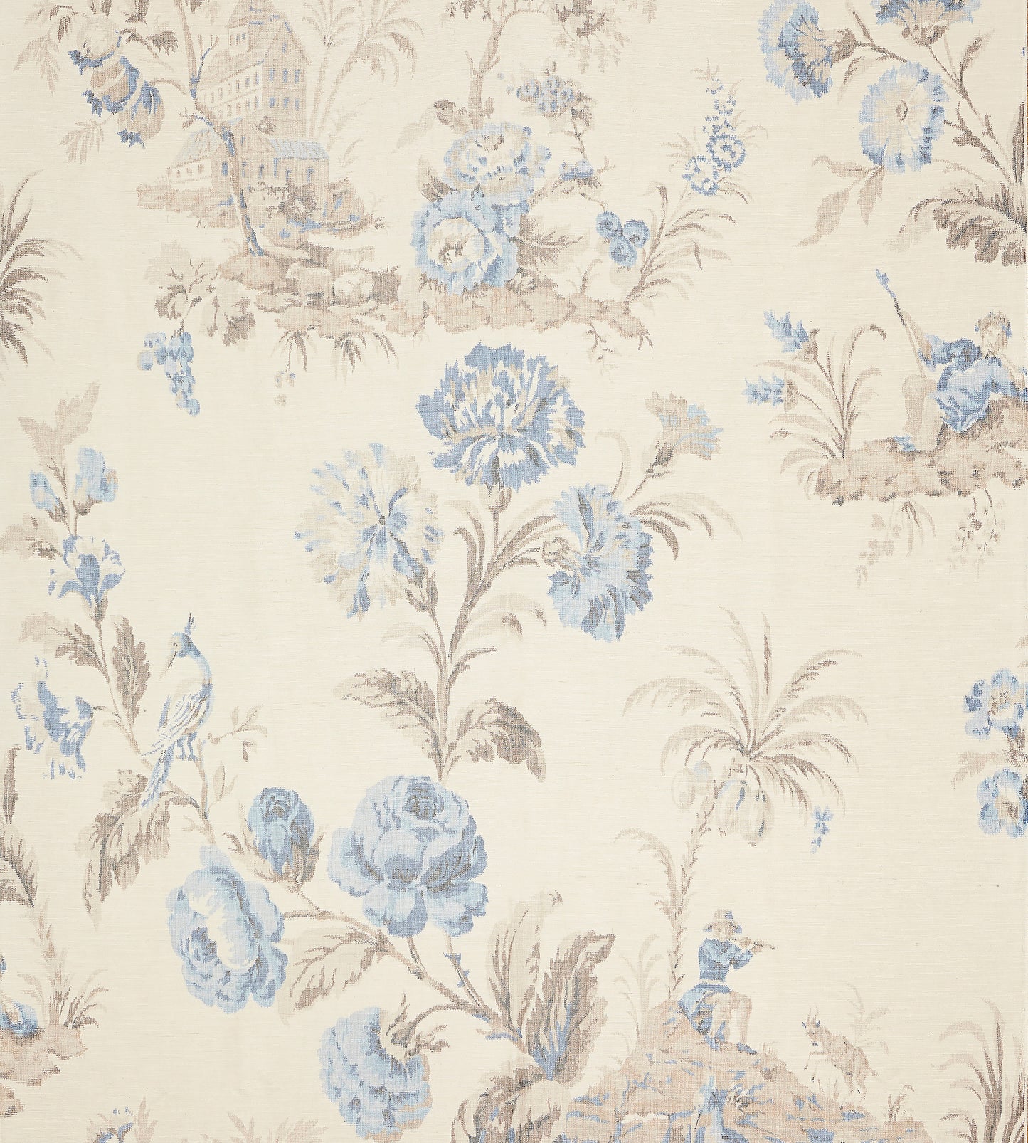 Purchase Scalamandre Fabric Pattern# SC 000216585, Somerset Silk Warp Print Porcelain 1