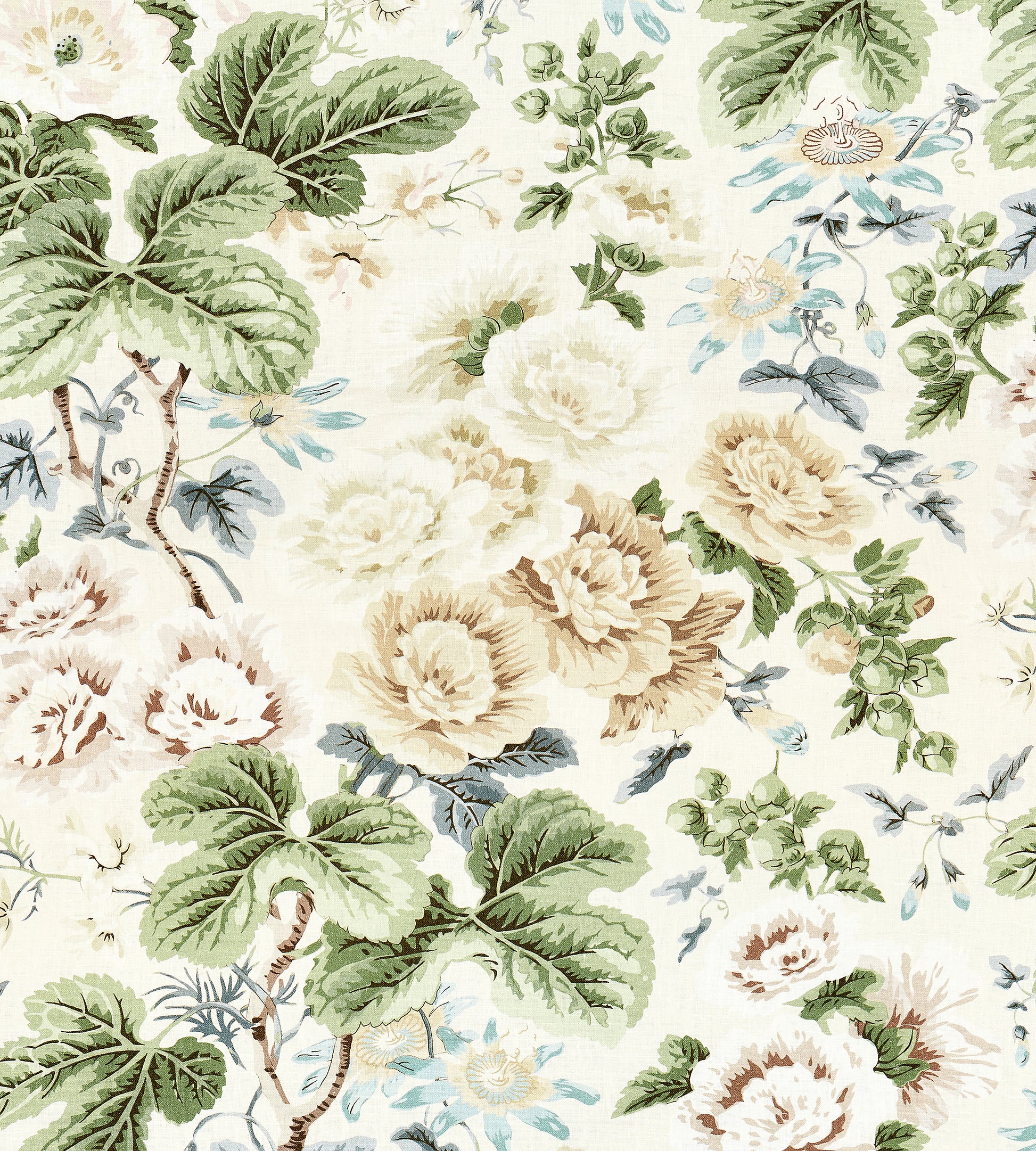 Purchase Scalamandre Fabric Item# SC 000216595, Highgrove Linen Print Rich Cream 1