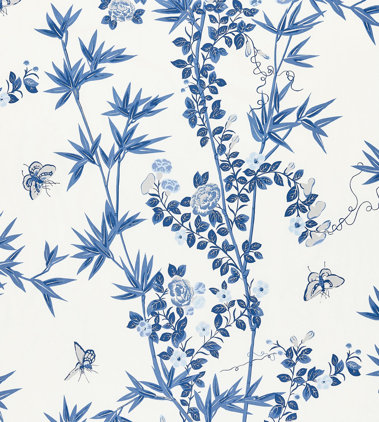 Purchase Scalamandre Fabric Pattern# SC 000216608, Jardin De Chine Porcelain 1