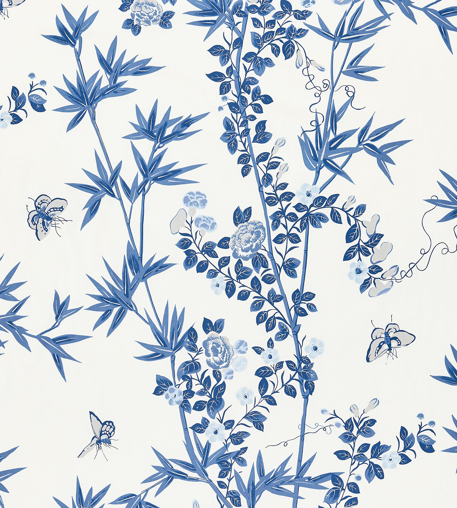 Purchase Scalamandre Fabric Pattern# SC 000216608, Jardin De Chine Porcelain 1