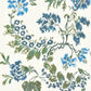 Purchase Scalamandre Fabric Product SC 000216611, Kew Gardens Warp Print Blues On Ivory 1