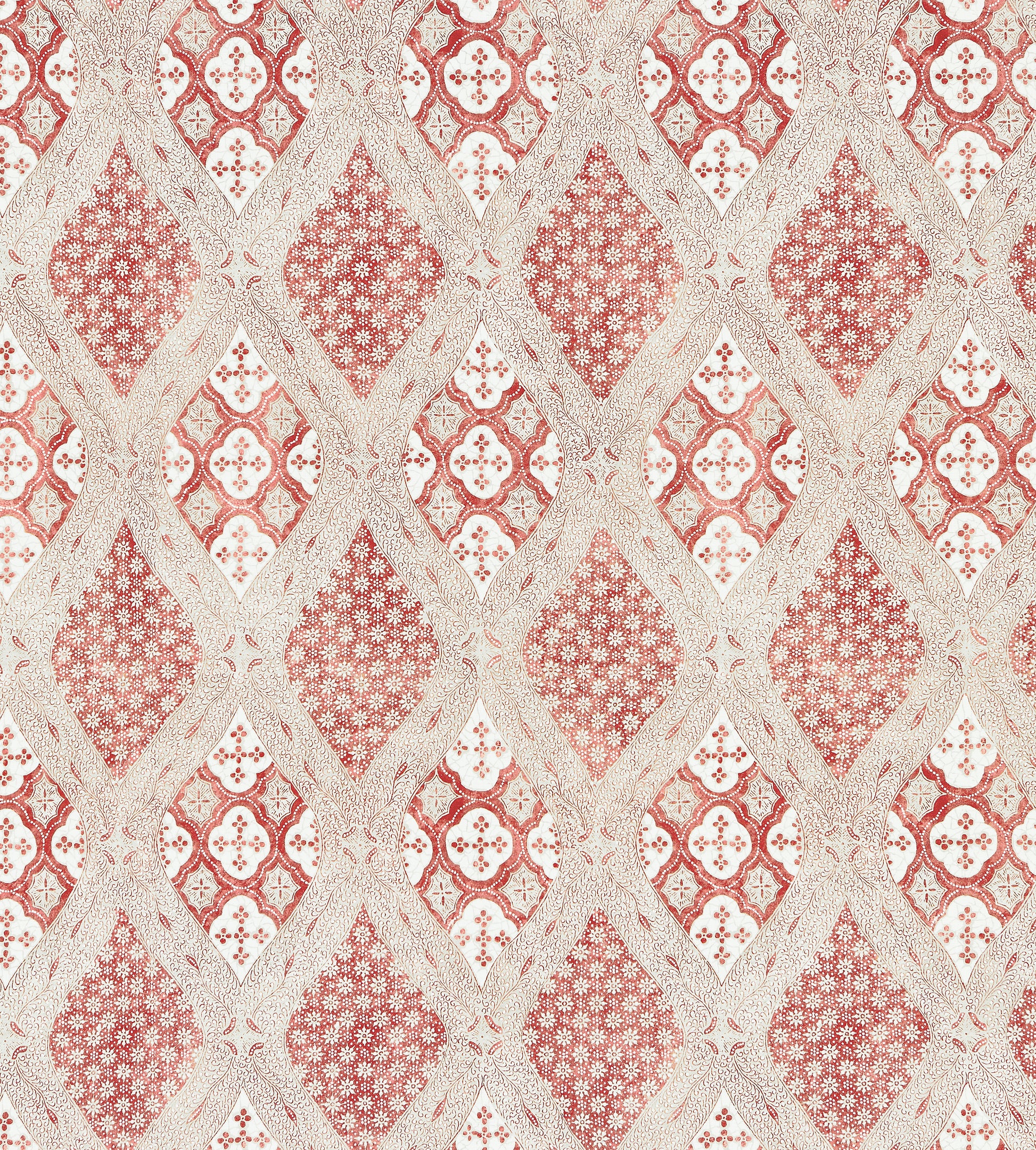 Purchase Scalamandre Fabric SKU# SC 000216626, Farrah Print Coral Spice 1