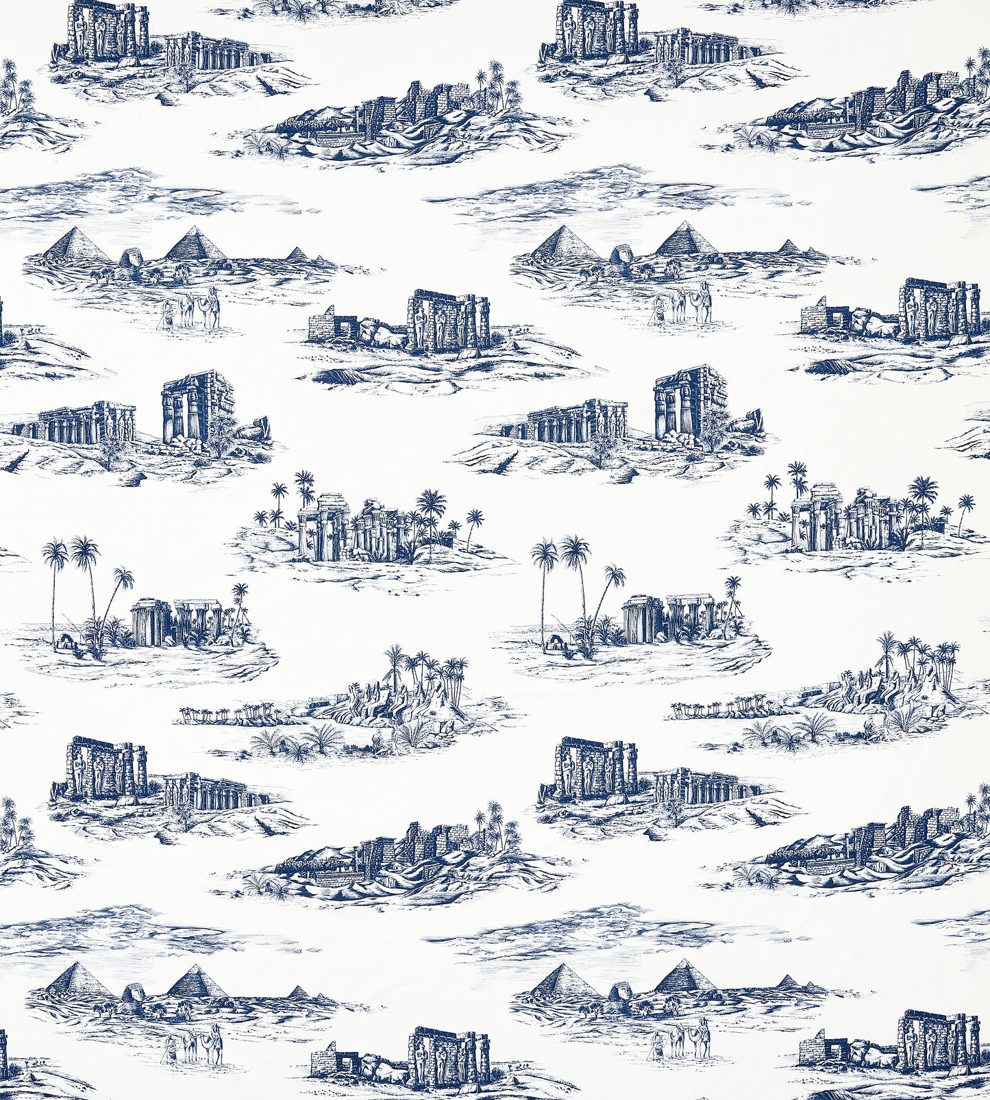 Purchase Scalamandre Fabric Pattern# SC 000216635, Cairo Toile Lapis 6