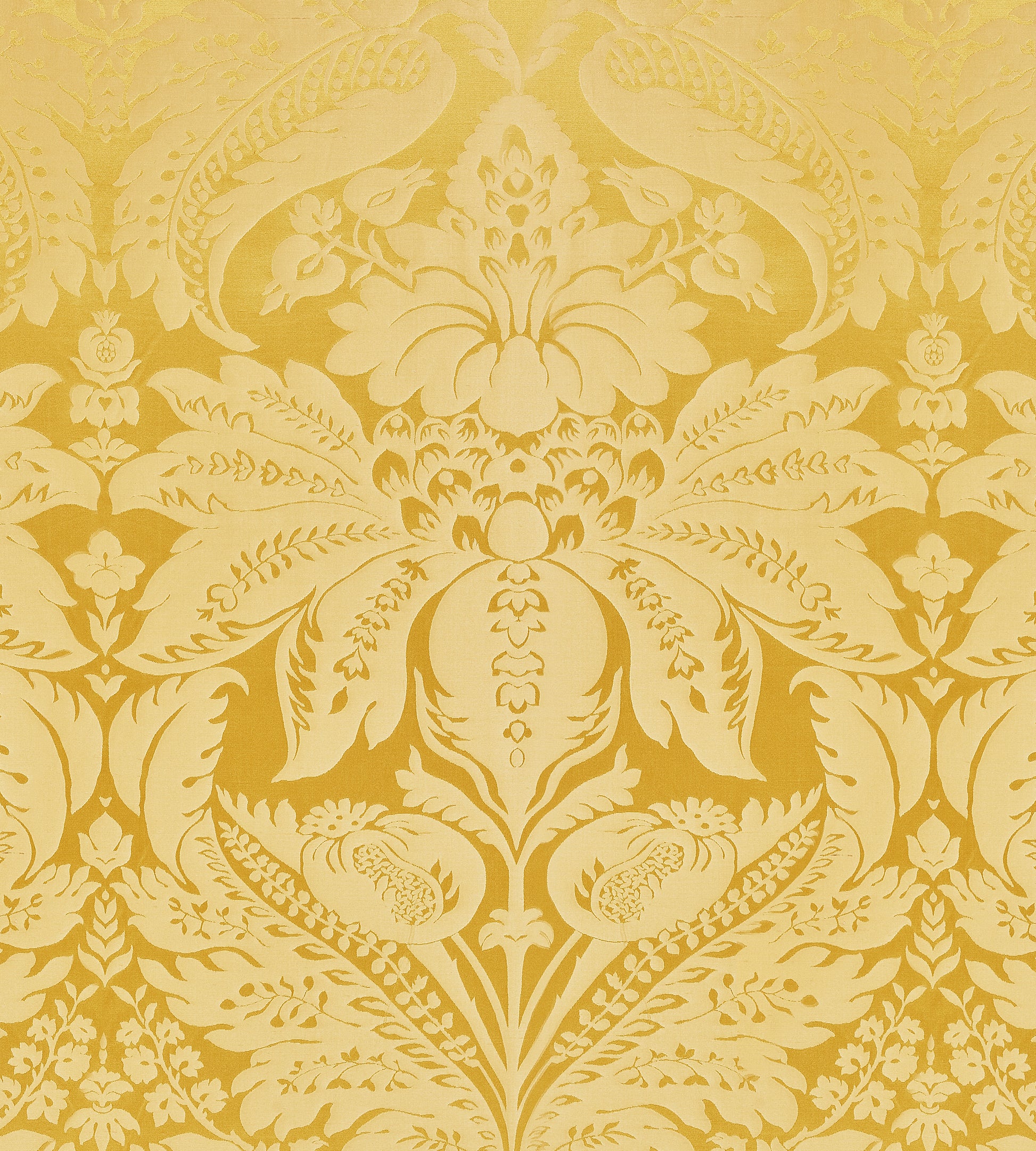 Purchase Scalamandre Fabric Pattern number SC 000220100M, Newport Damask Vermeil 1